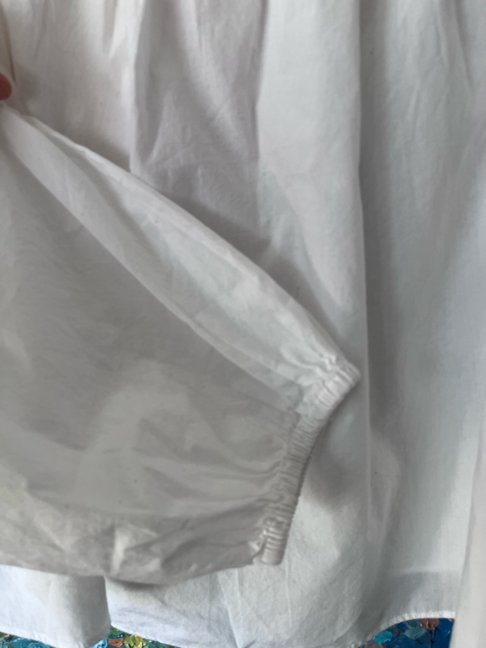 Aritzia Sunday’s Best Poplin Minerva white blouse cotton off the shoulder - Picture 6 of 8